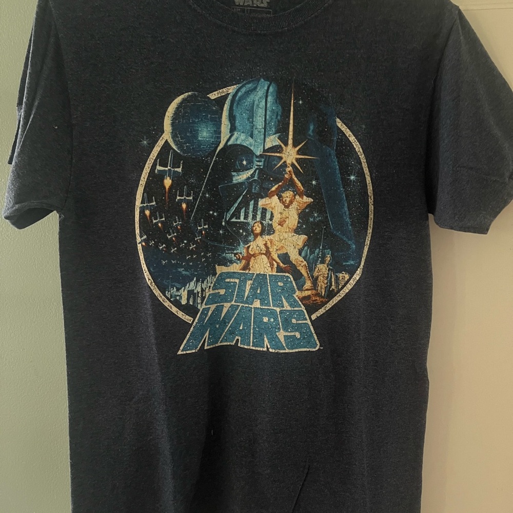 Star Wars Dark Blue Tee, Men’s Medium